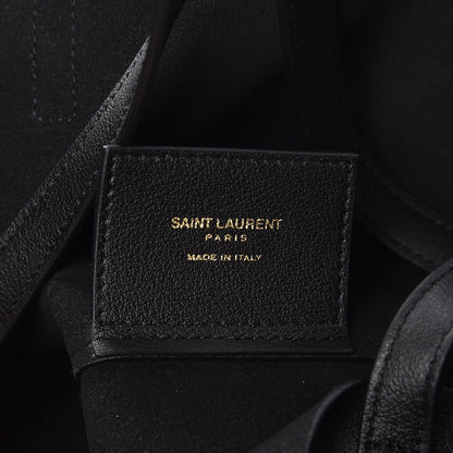 Saint Laurent Calfskin Large Shopping Tote Black 7 of 10