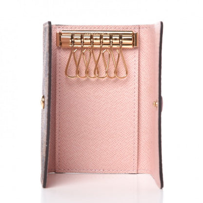 Louis Vuitton Damier Ebene Multicles 6 Key Holder Rose Ballerine 5 of 8