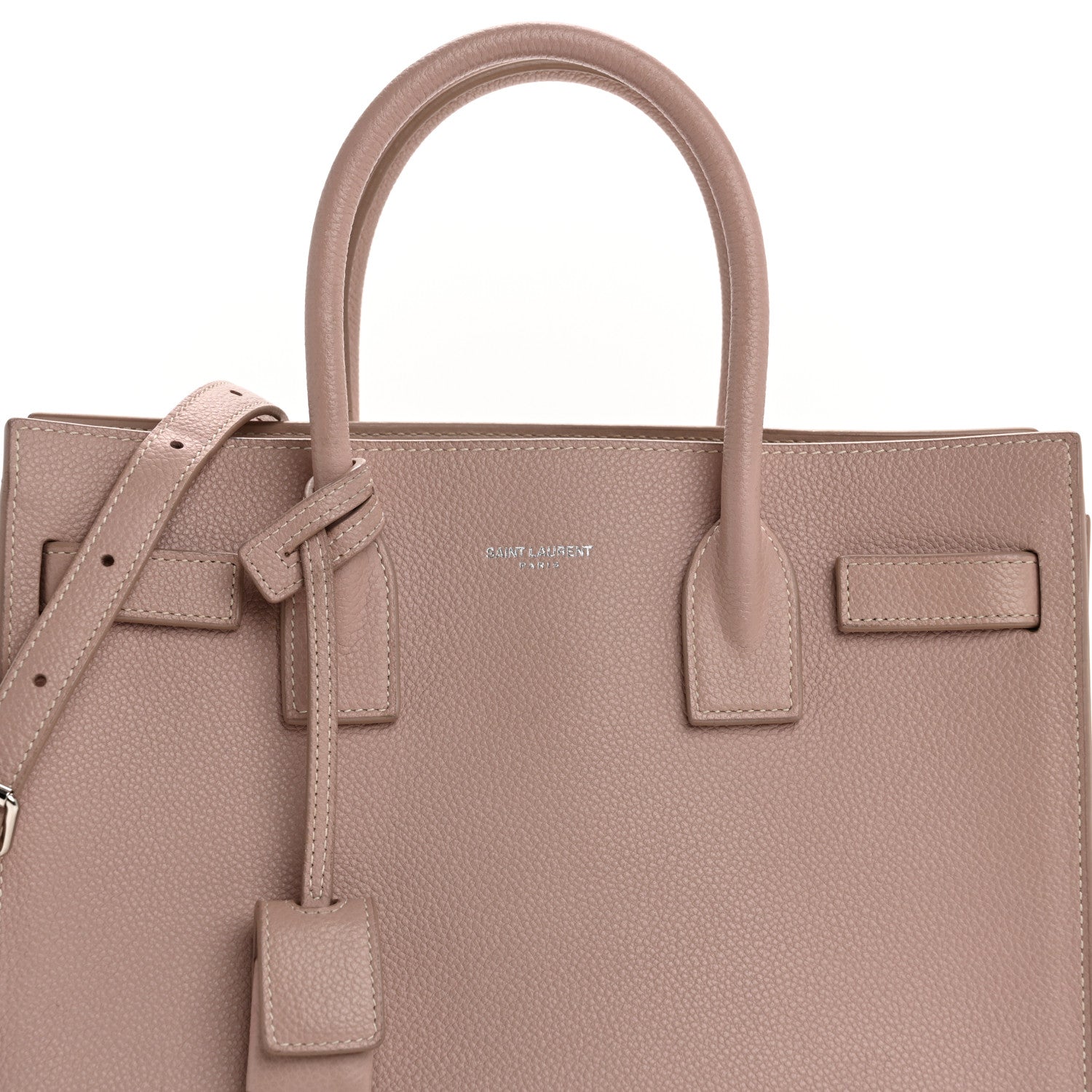 Saint Laurent Smooth Calfskin Baby Sac De Jour Pale Blush 8 of 11