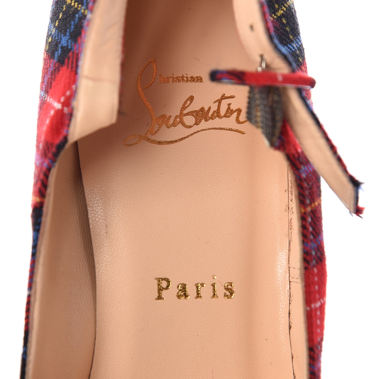 Fabric Tartan Print Lady Daf 160 Pumps 39