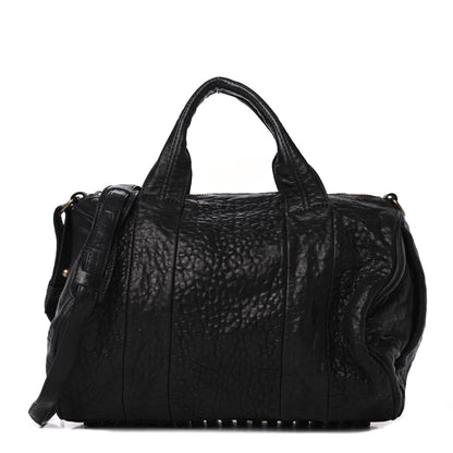 Alexander Wang Pebbled Lambskin Rocco Black Antique Brass Hardware 1 of 4