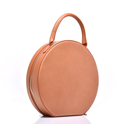Mansur Gavriel Vegetable Tanned Calfskin Circle Bag Cammello 3 of 8