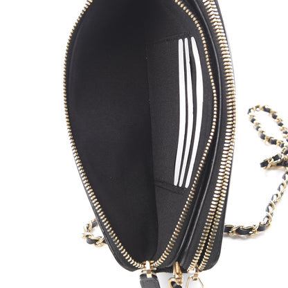 Chanel Caviar Quilted CC Filigree Clutch With Chain Black 7 of 16
