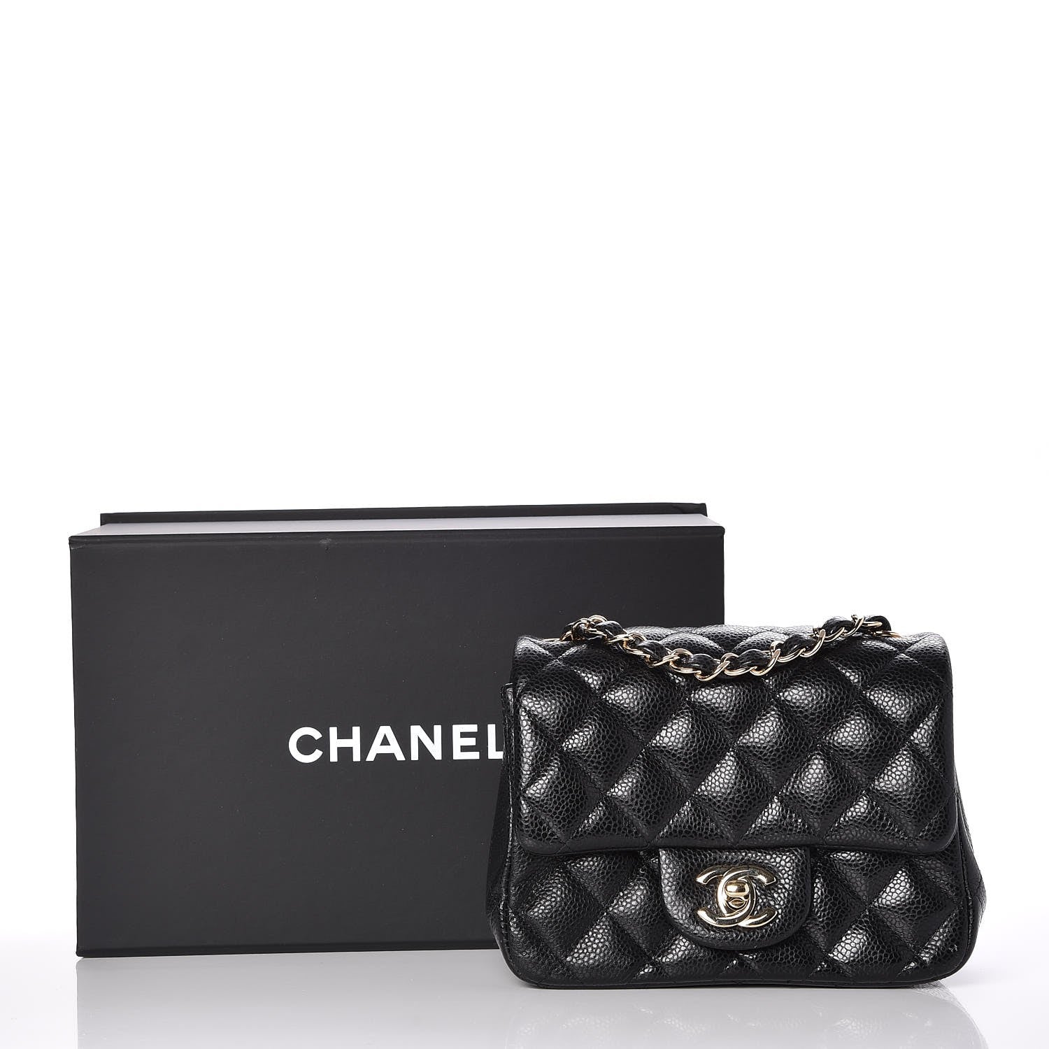 Chanel Caviar Quilted Mini Square Flap Black 8 of 8