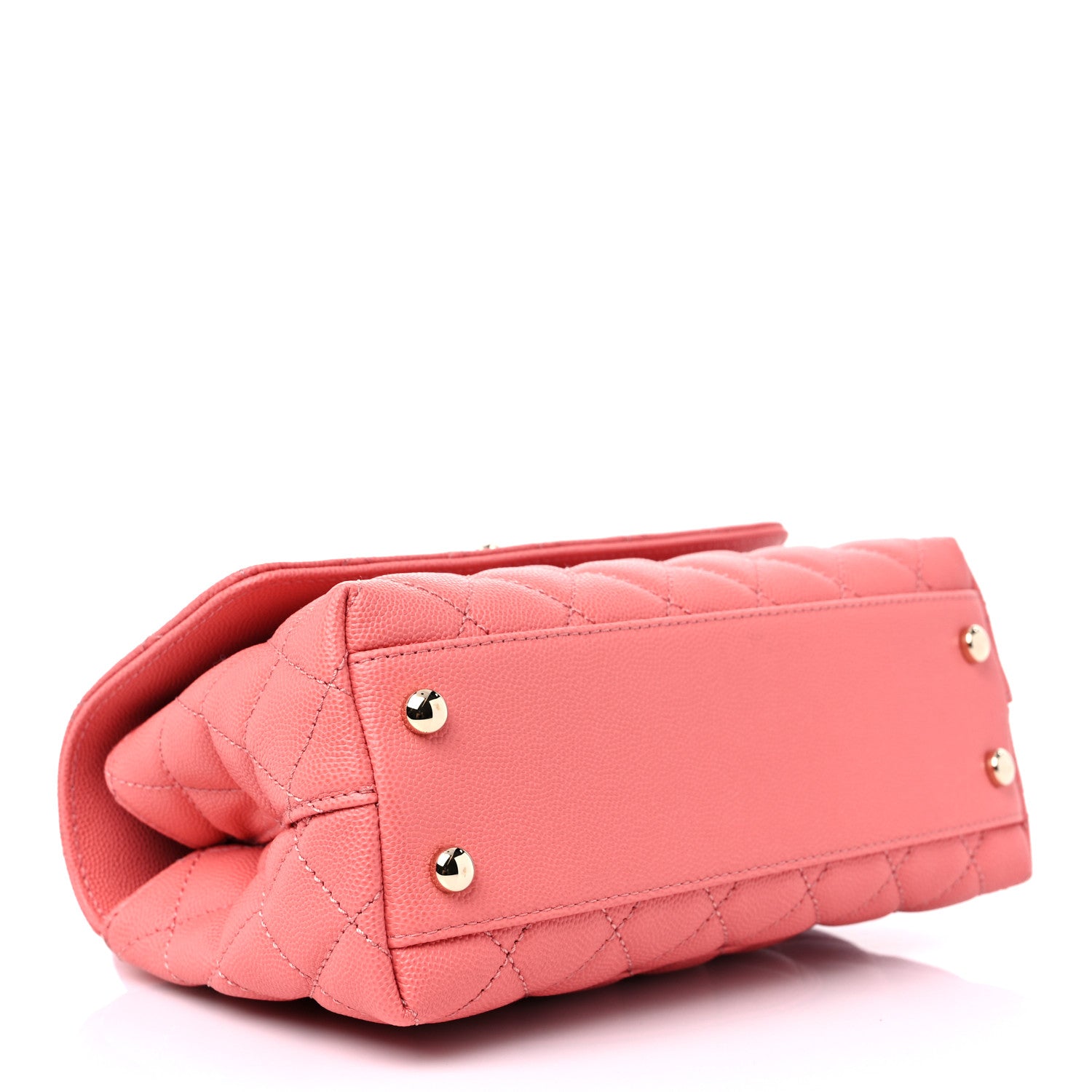 Chanel Caviar Quilted Mini Coco Handle Flap Pink 3 of 9