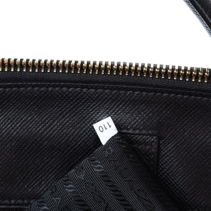 Prada Saffiano Cuir Large Top Handle Satchel Black 13 of 14