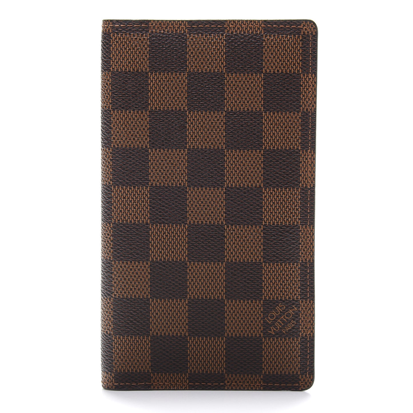 Damier Ebene Checkbook Cover Wallet