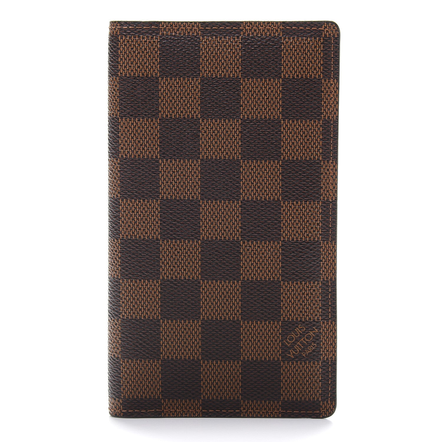 Louis Vuitton Damier Ebene Checkbook Cover Wallet 1 of 7
