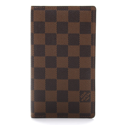 Louis Vuitton Damier Ebene Checkbook Cover Wallet 1 of 7