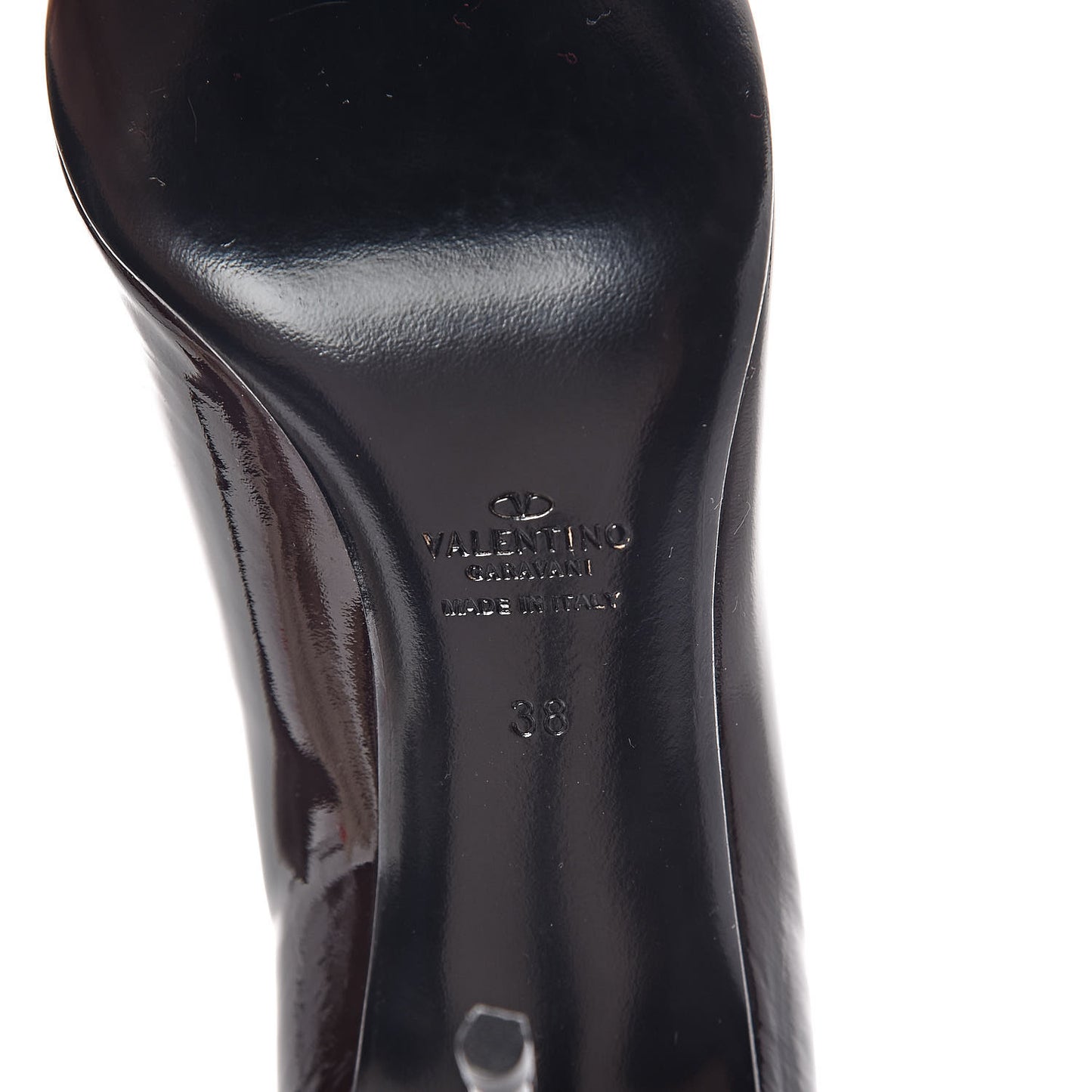 Patent Pointed Toe Ankle Boots 38 Rubin