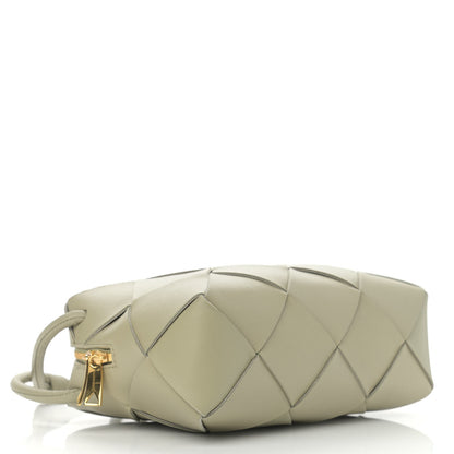Bottega Veneta Lambskin Maxi Intreccio Small Cassette Camera Bag Travertine 4 of 10