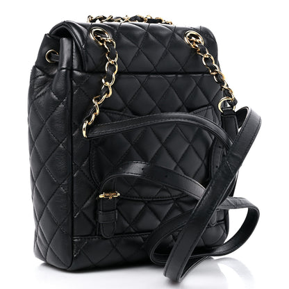 Chanel Lambskin Quilted Small Urban Spirit Backpack Black 3 of 10