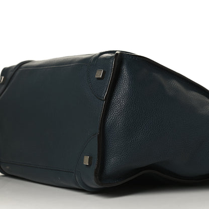 Celine Drummed Calfskin Mini Luggage Blue 11 of 15