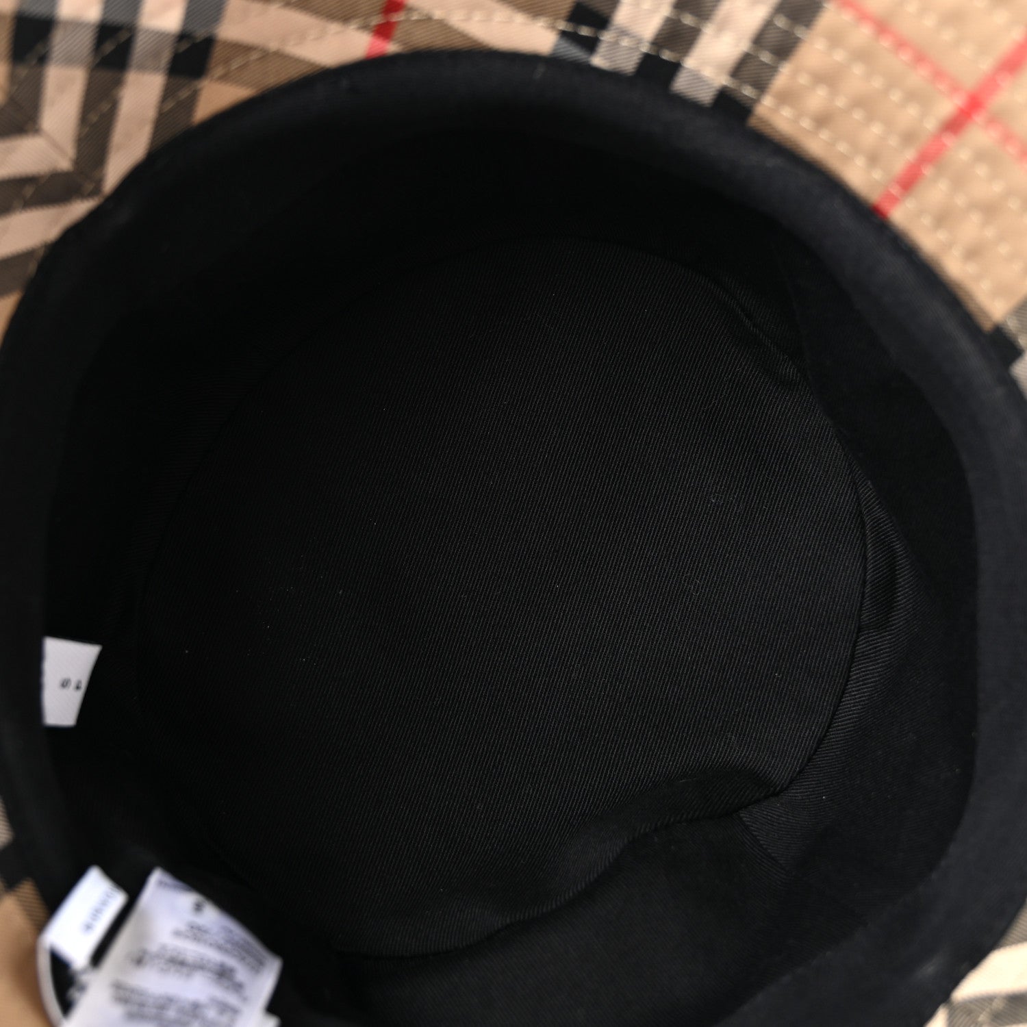 Burberry Technical Cotton Vintage Check Bucket Hat S Archive Beige 7 of 10