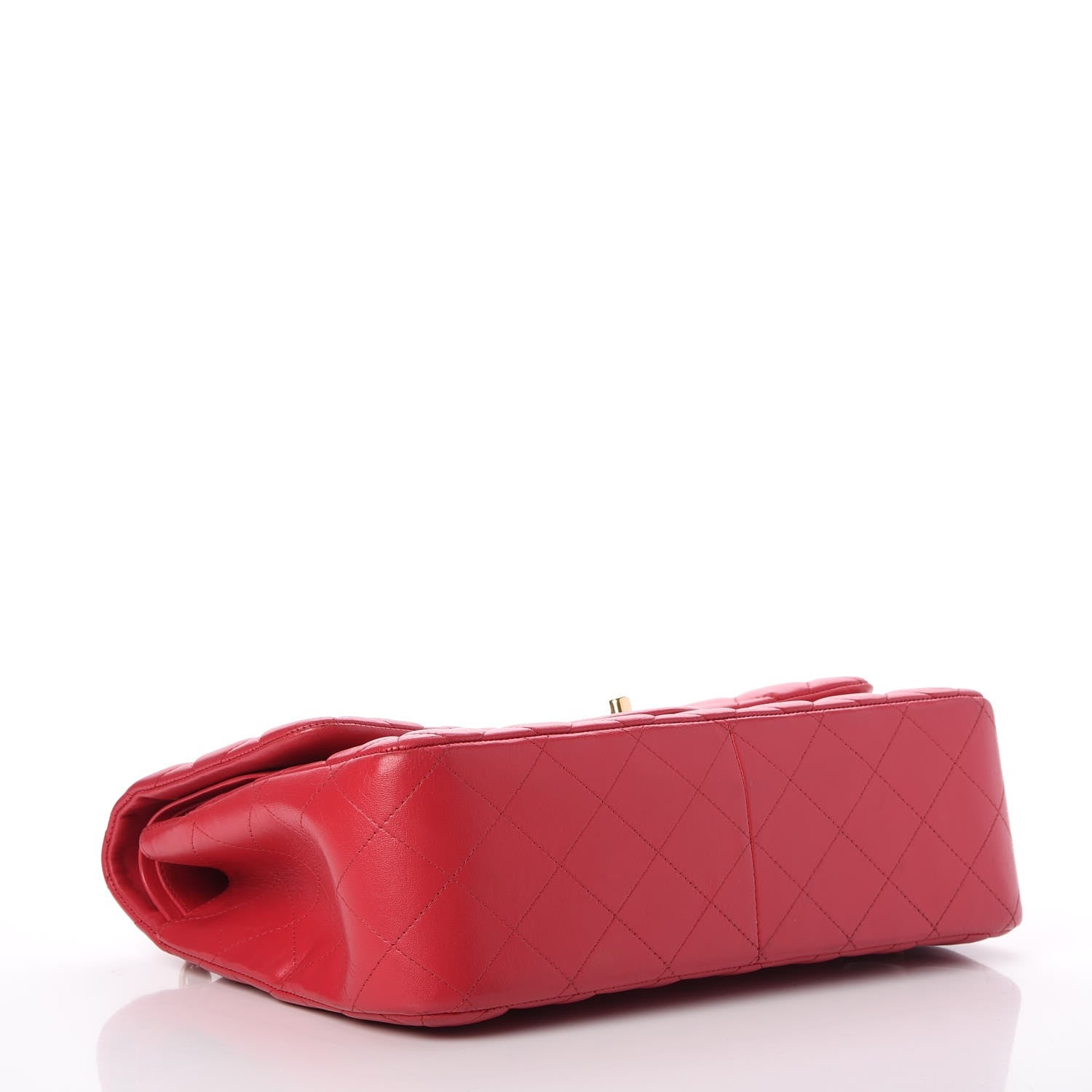 Chanel Lambskin Quilted Jumbo Double Flap Dark Pink 5 of 13