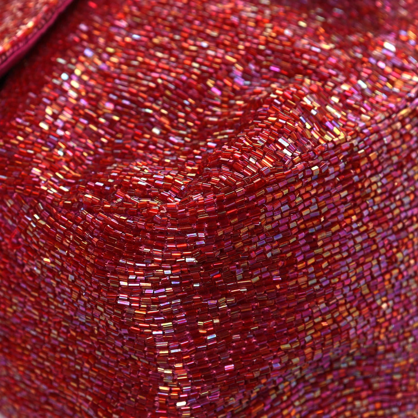 Beaded Baguette Red Pink