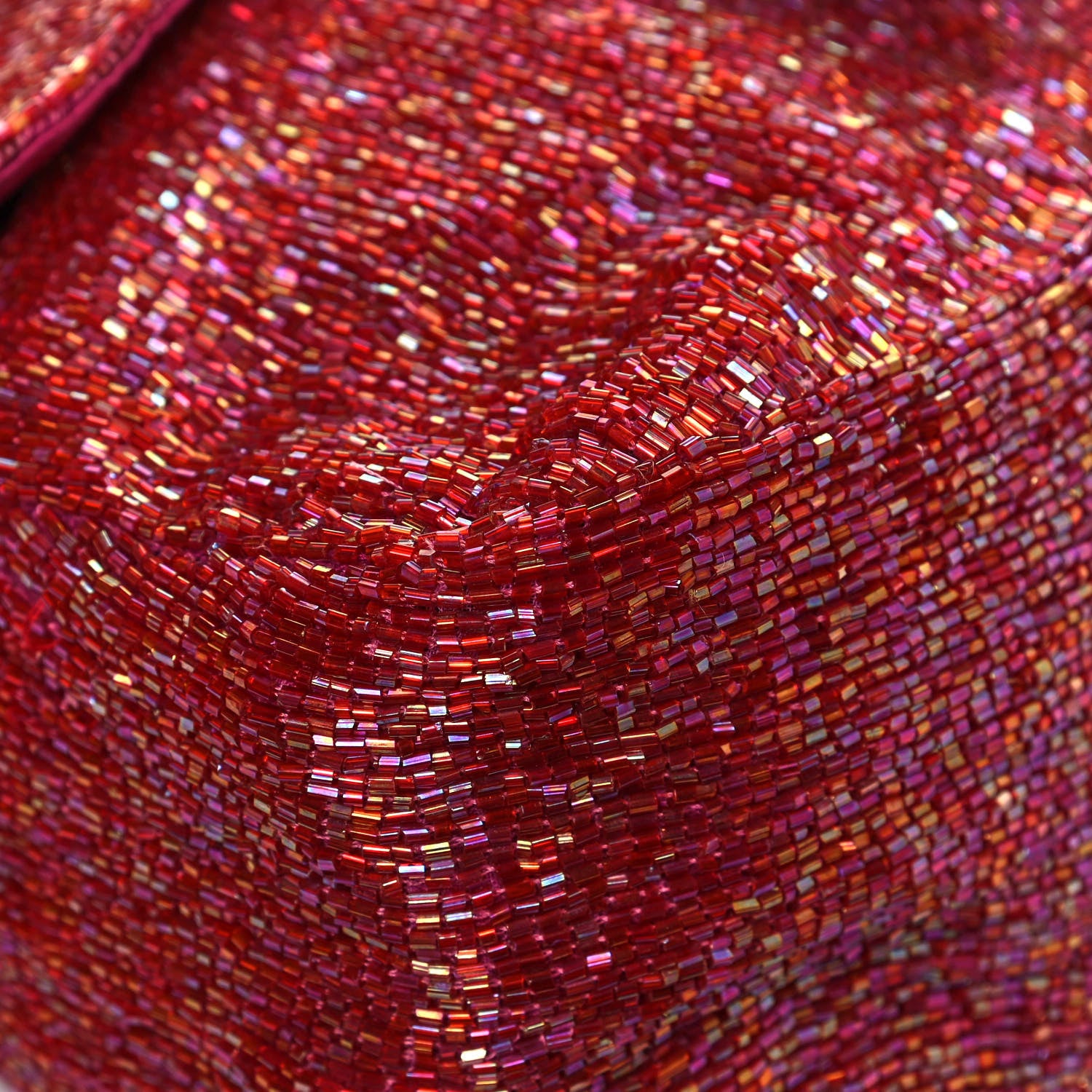 Fendi Beaded Baguette Red Pink 15 of 21