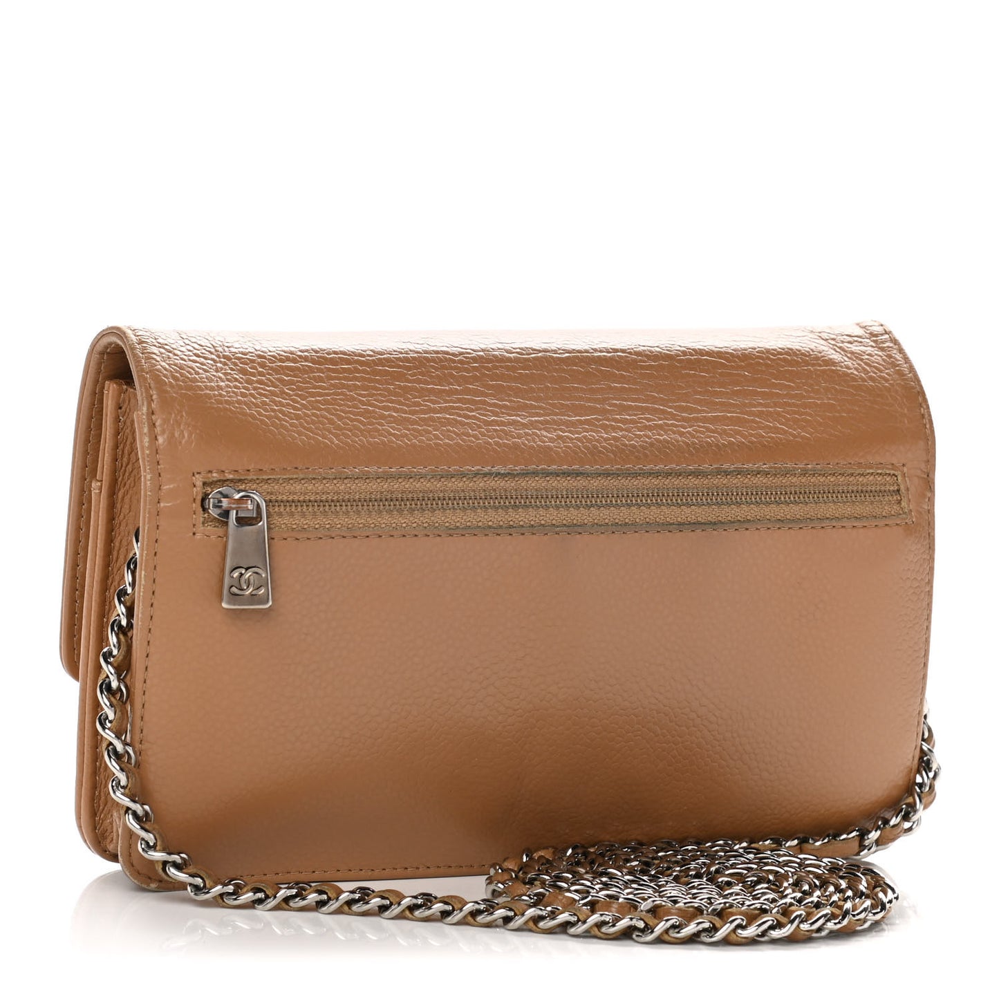 Caviar Timeless CC Wallet on Chain WOC Beige