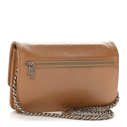 Chanel Caviar Timeless CC Wallet on Chain WOC Beige 2 of 17