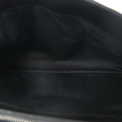 Saint Laurent Sheepskin Matelasse Chevron Monogram Large College Satchel Black 5 of 10