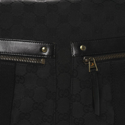 Gucci Monogram Double Pocket Messenger Bag Black 8 of 16