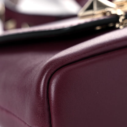 Valentino Garavani Vitello Small Rockstud Demilune Shoulder Bag Vinaccia 7 of 15