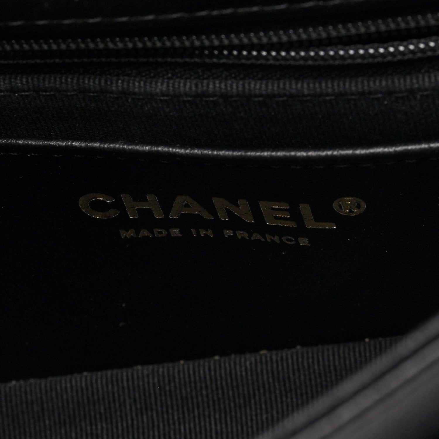 Chanel Shiny Lambskin Quilted Half Mini Flap Black Beige 6 of 10