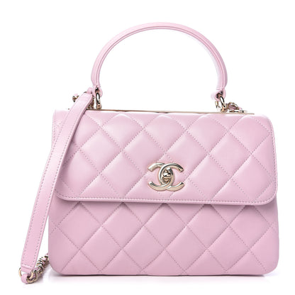Chanel Lambskin Quilted Small Trendy CC Flap Dual Handle Bag Light Pink 1 of 11