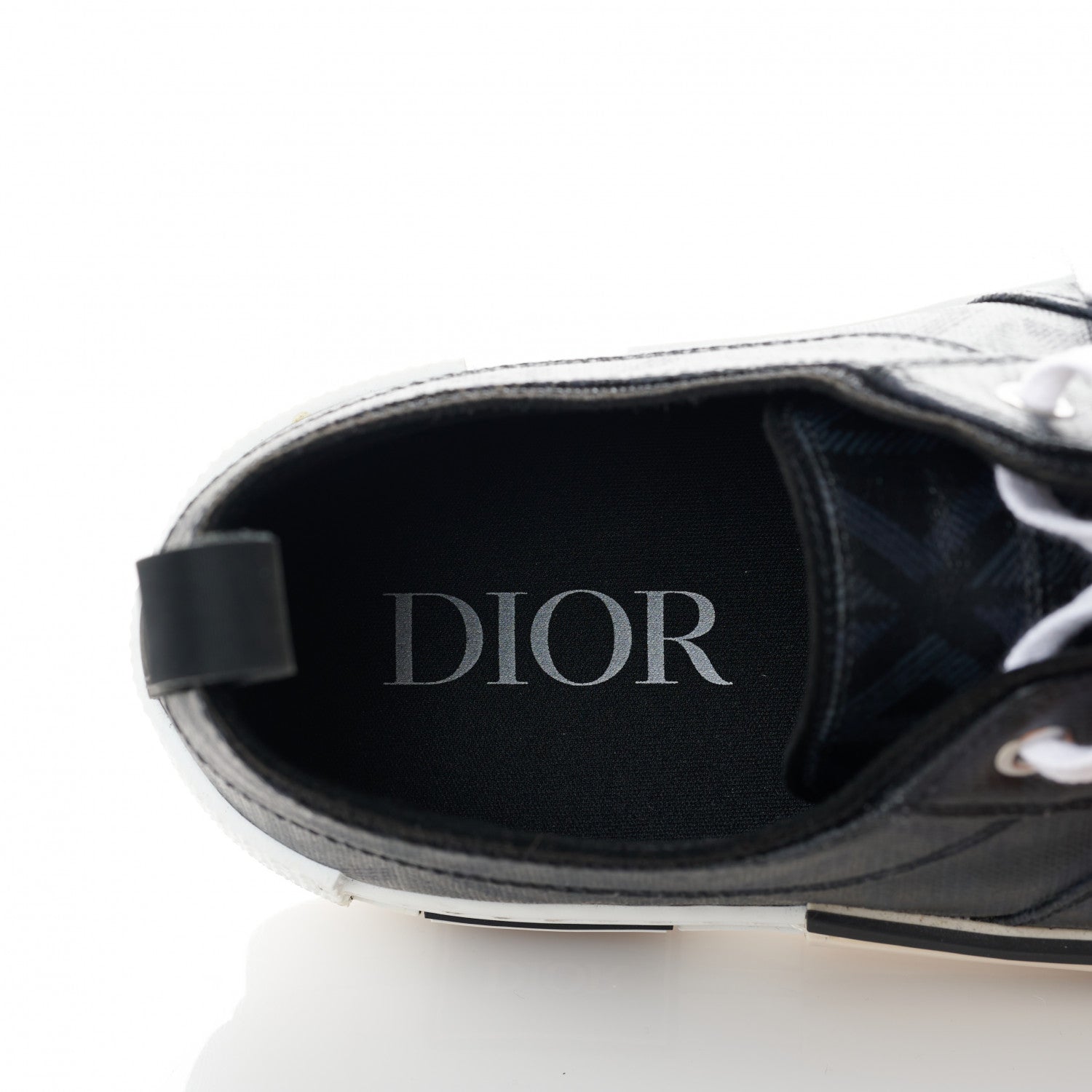 Christian Dior Canvas CD Diamond Mens B23 Low Top Sneakers 42 Black 7 of 8