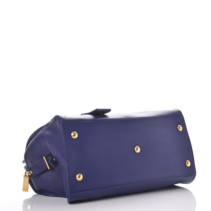 Saint Laurent Calfskin Medium Classic Y Cabas Navy 4 of 11