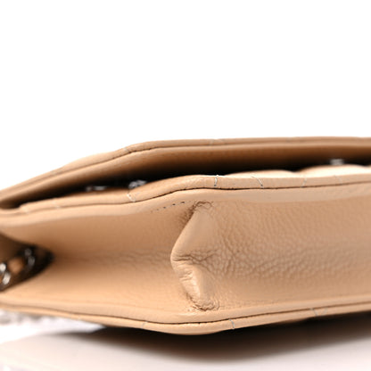 Chanel Caviar Quilted Wallet On Chain WOC Beige 9 of 10