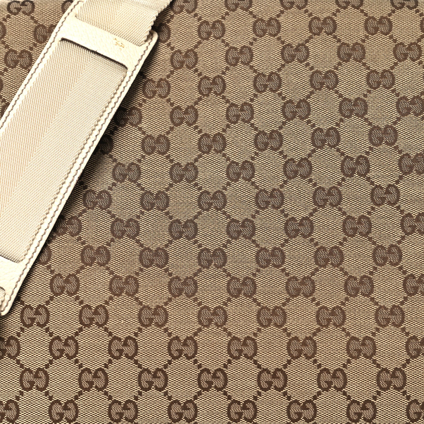 GG Monogram Medium Flap Messenger Bag Beige
