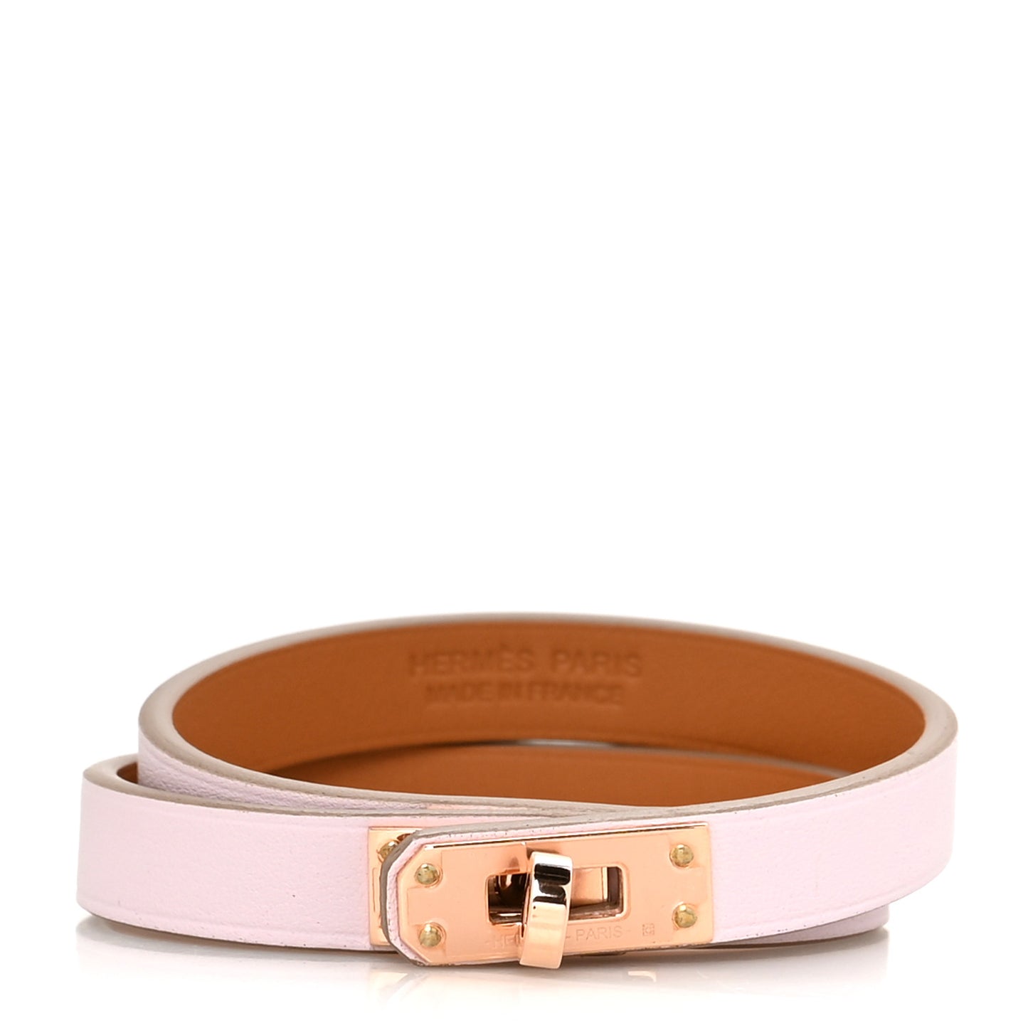 Swift Kelly Double Tour Bracelet T2 Rose Dragee