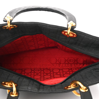 Christian Dior Nylon Cannage Large Lady Dior Black 5 of 11