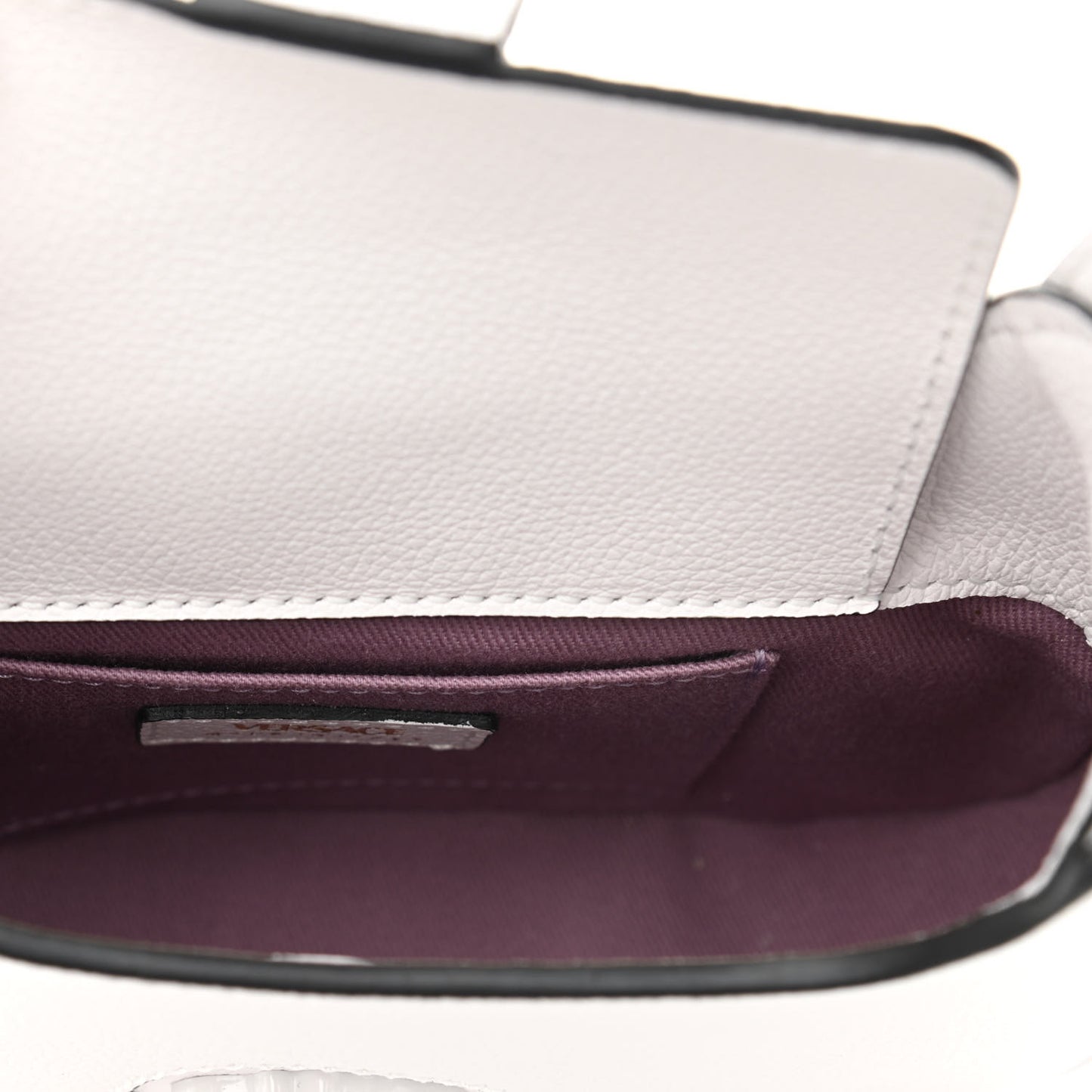 Calfskin La Medusa Small Hobo Crossbody Optical White
