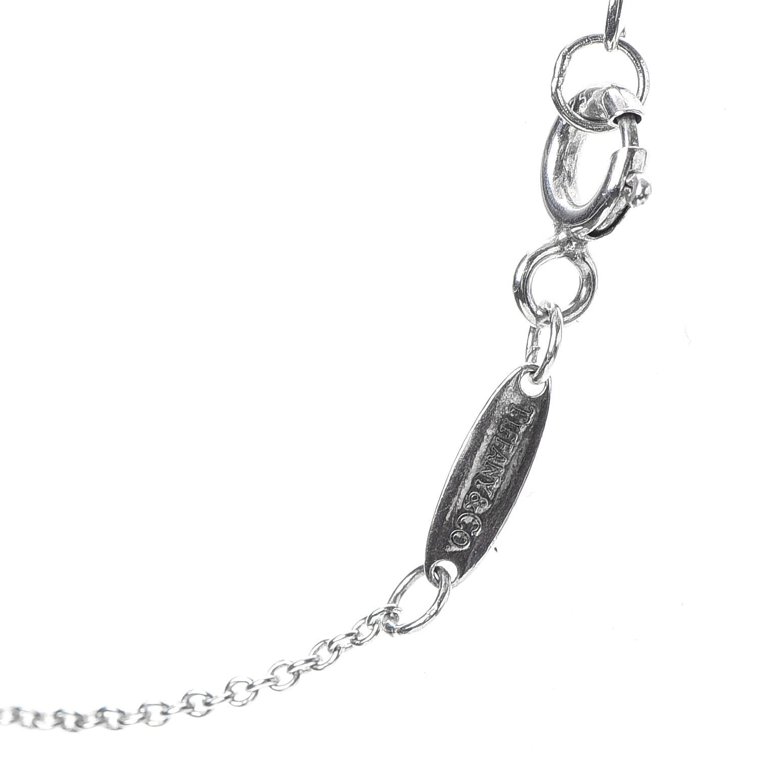 Tiffany Sterling Silver Diamond .09ct Elsa Peretti Diamonds By The Yard Bracelet 7 of 10