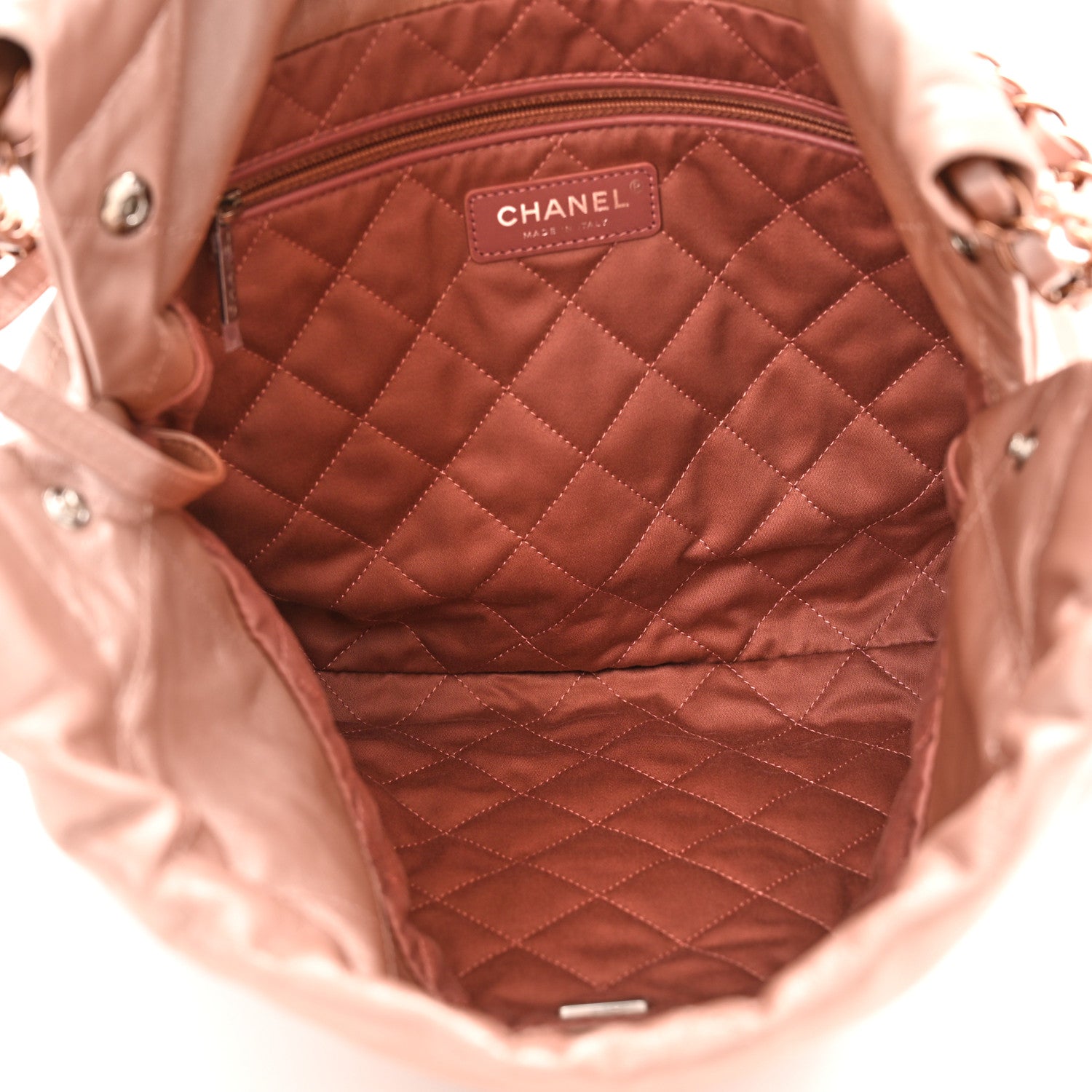 Chanel Metallic Calfskin Quilted Small Chanel 22 Pink 6 of 12