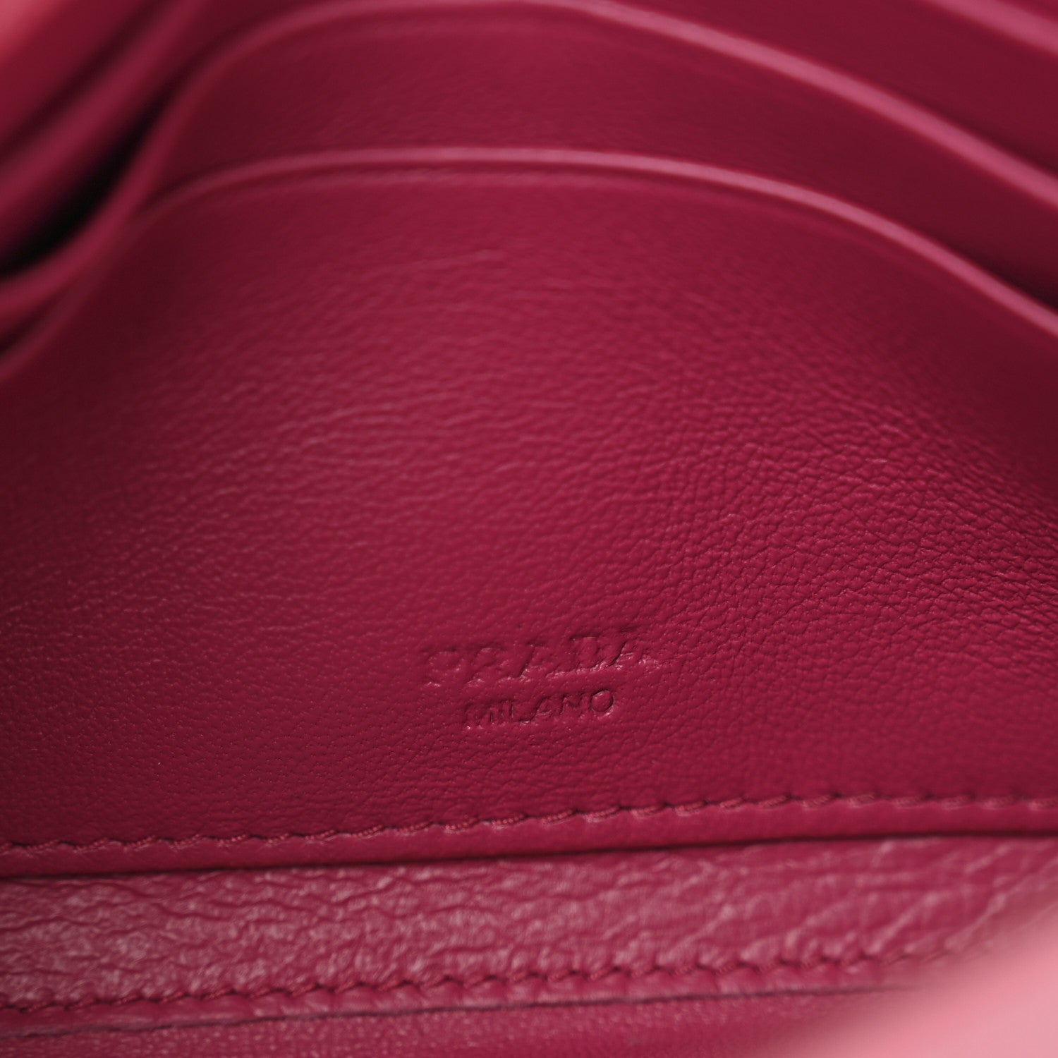 Prada Saffiano Metal Large Flap Wallet Peonia 6 of 12