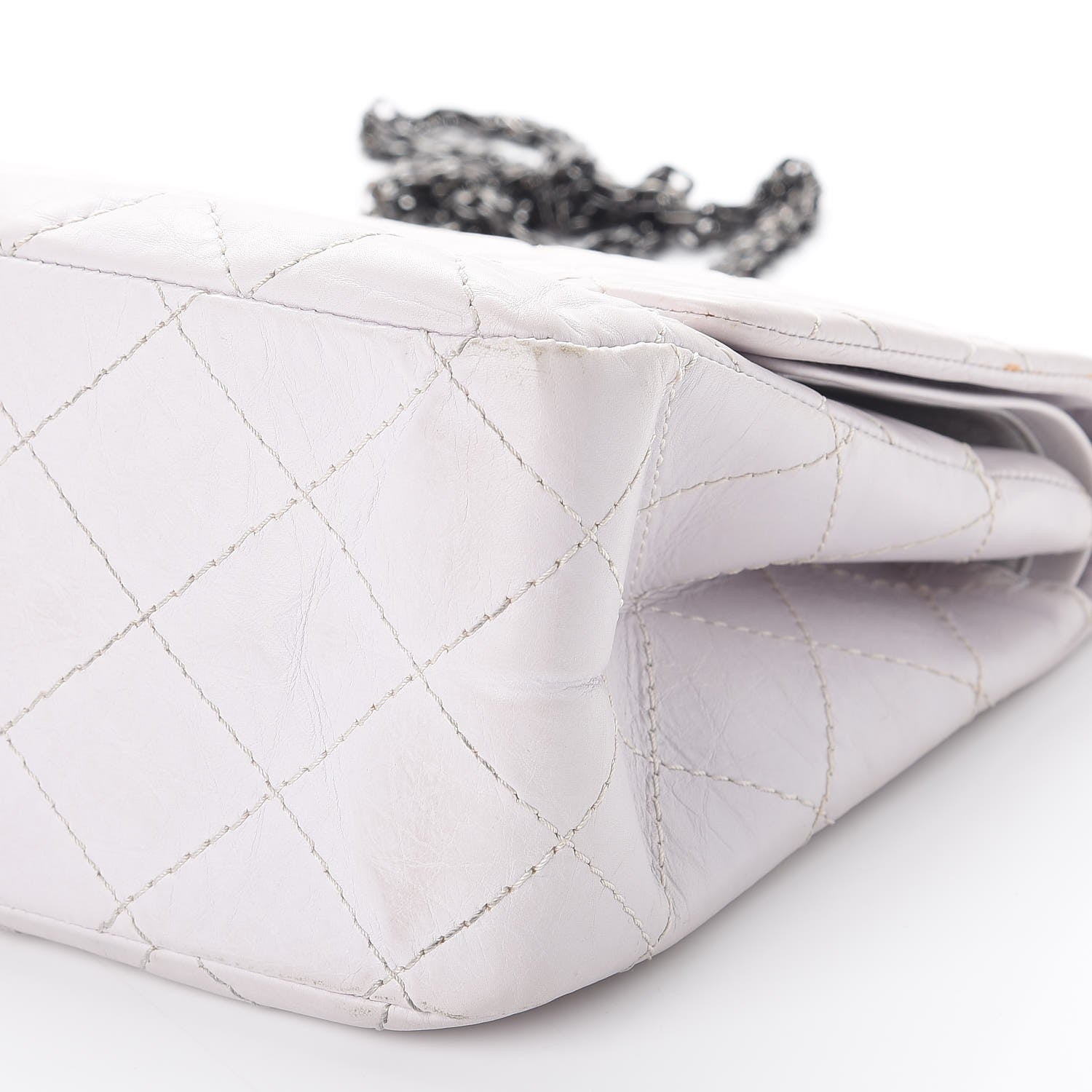 Chanel Aged Calfskin Quilted 2.55 Reissue 227 Flap White 11 of 13