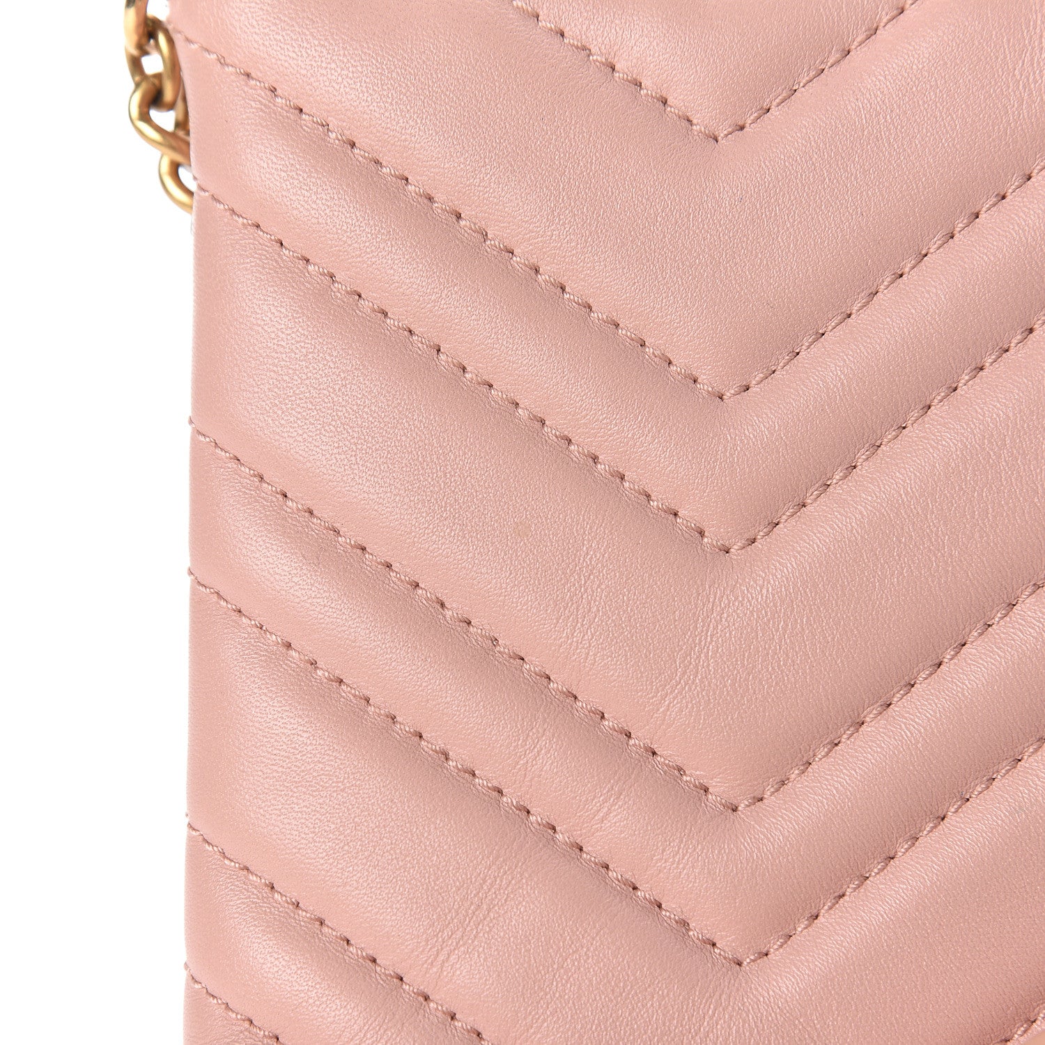 Gucci Calfskin Matelasse Mini GG Marmont Chain Bag Perfect Pink 8 of 19