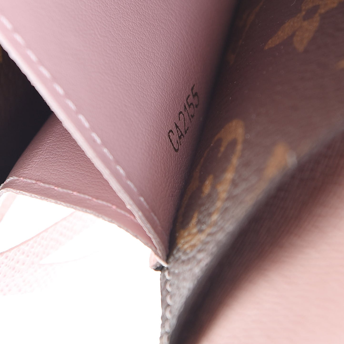 Monogram Emilie Wallet Rose Ballerine