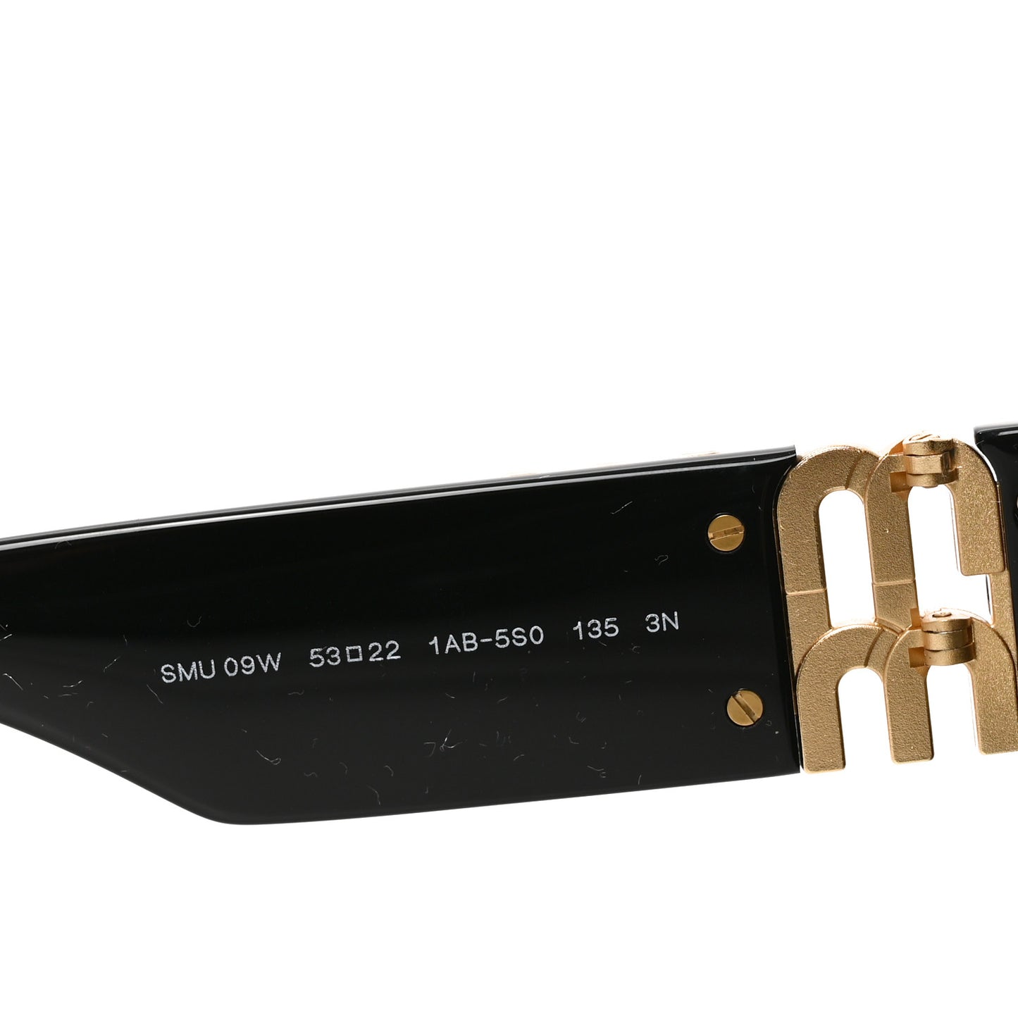 Acetate Rectangle Sunglasses SMU 09W Black