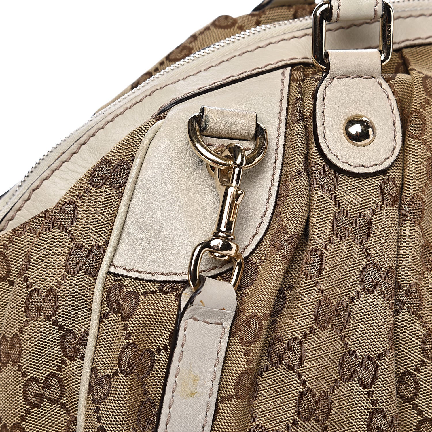Gucci Monogram Medium Sukey Boston Off White 11 of 16