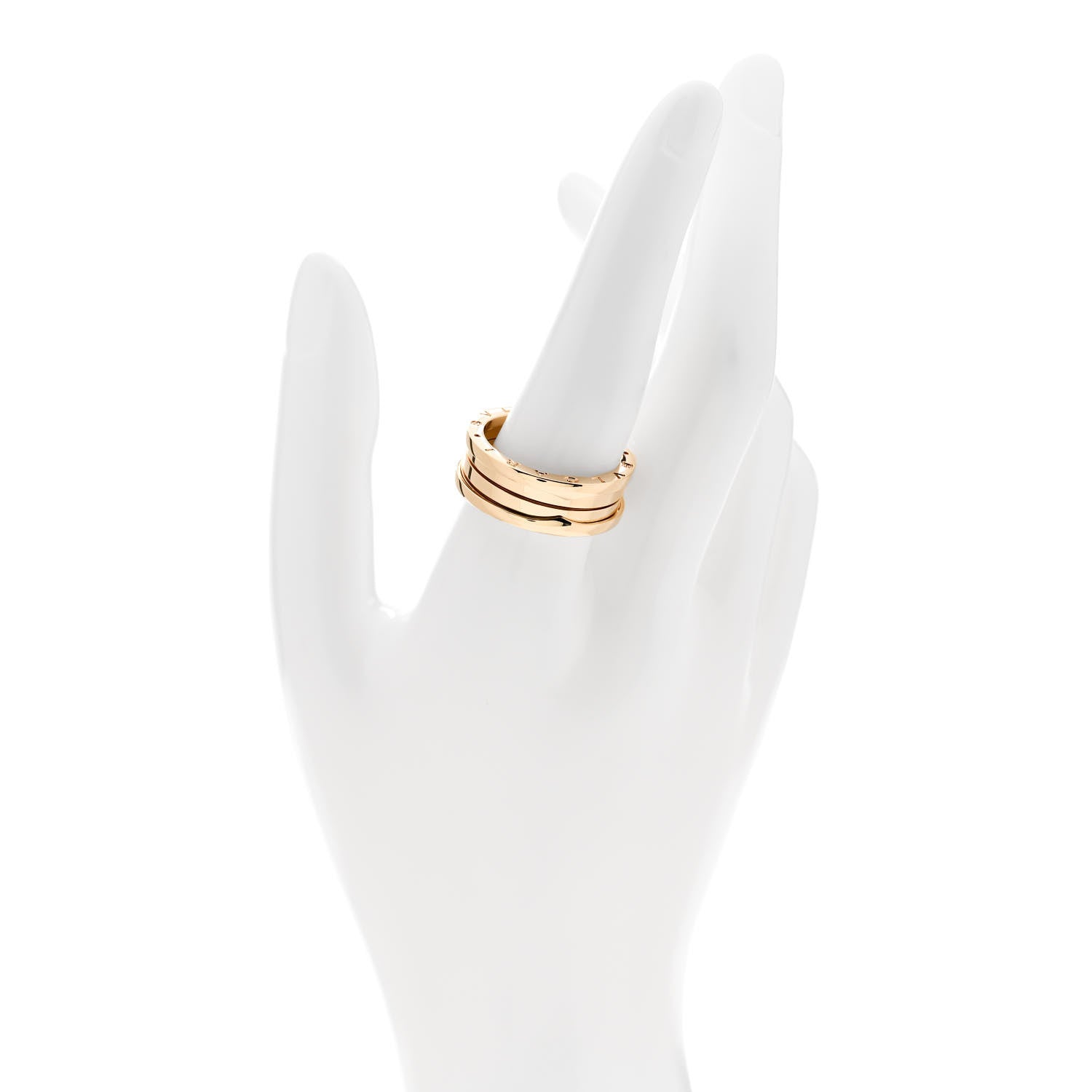 Bulgari 18K Yellow Gold B.Zero1 Three-Band Ring 62 10 2 of 7
