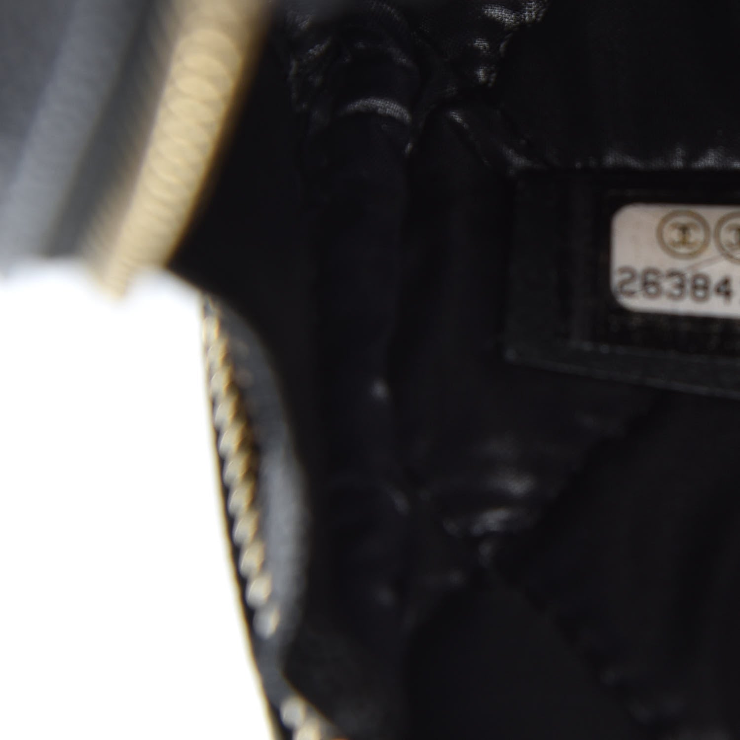 Chanel Caviar Quilted Small Curvy Pouch Cosmetic Case Black 7 of 10