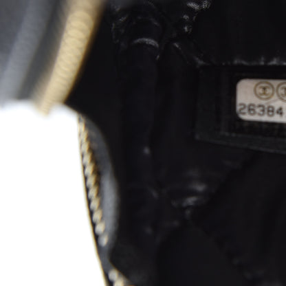 Chanel Caviar Quilted Small Curvy Pouch Cosmetic Case Black 7 of 10