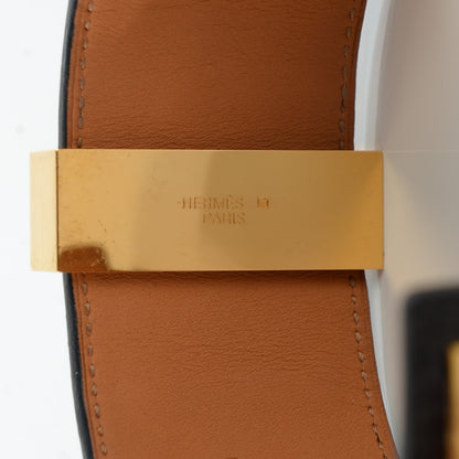 Hermes Shiny Alligator Collier De Chien CDC Bracelet S Black 6 of 7