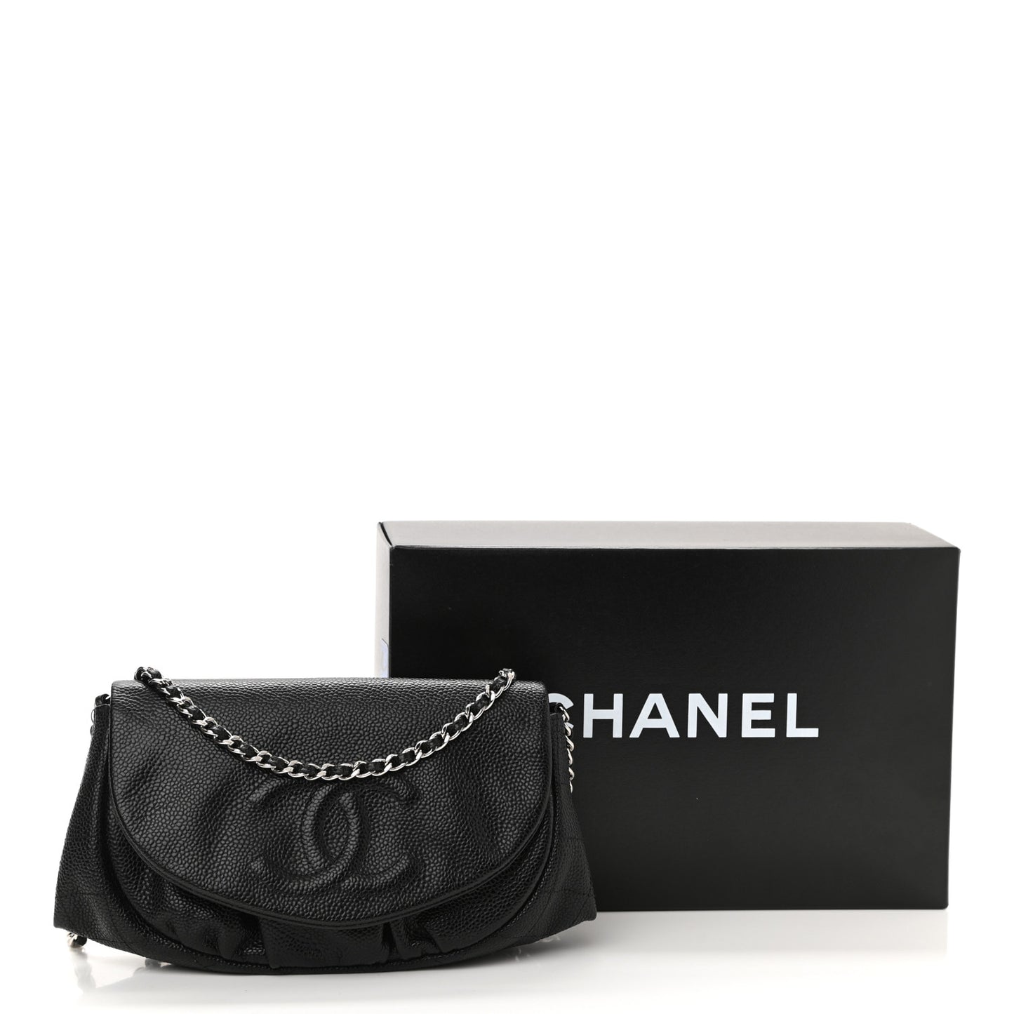 Caviar Half Moon Wallet On Chain WOC Black