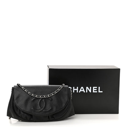 Chanel Caviar Half Moon Wallet On Chain WOC Black 12 of 12
