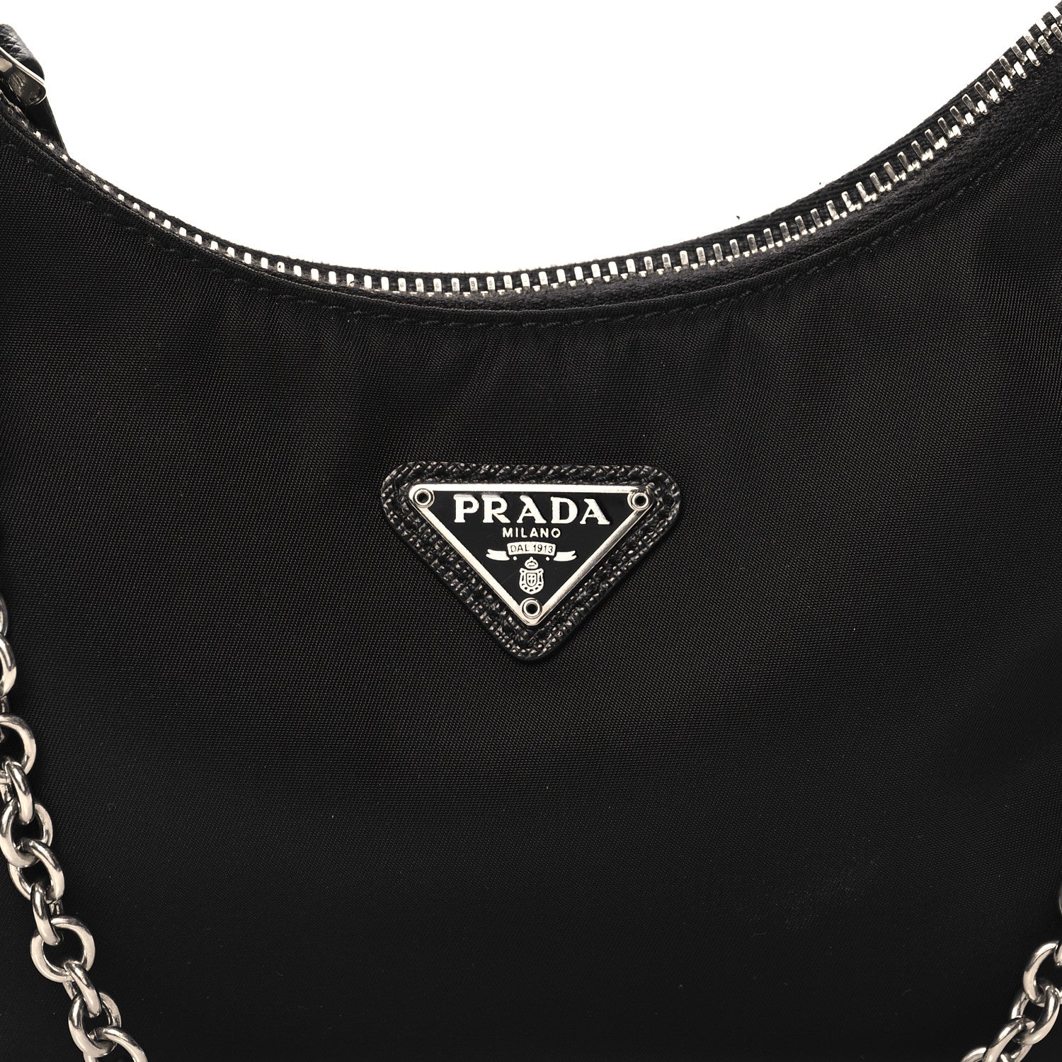 Prada Nylon Re-Edition 2005 Shoulder Bag Black 7 of 10